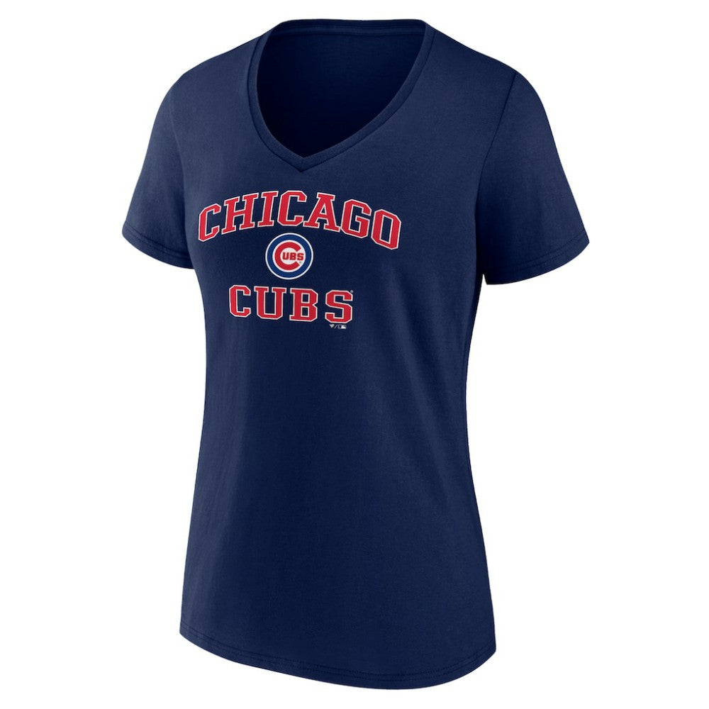 Chicago Cubs Women's Heart and Soul V-Neck T-Shirt Sale