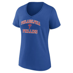 Philadelphia Phillies Women's Heart and Soul V-Neck T-Shirt for sale