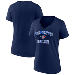 Toronto Blue Jays Women's Heart and Soul V-Neck T-Shirt Sale