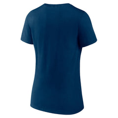 Chicago Bears Women's Logo Team Lockup V-Neck T-Shirt - Navy - NFL