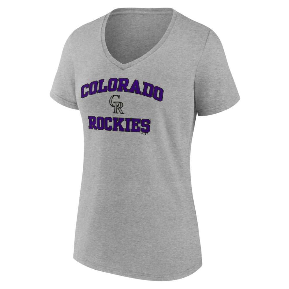 Colorado Rockies Women's Heart and Soul V-Neck T-Shirt Discount