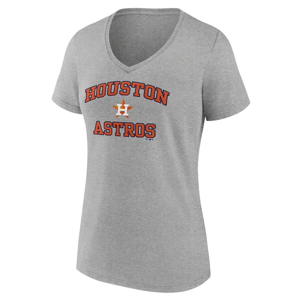 Houston Astros Women's Heart and Soul V-Neck T-Shirt Discount