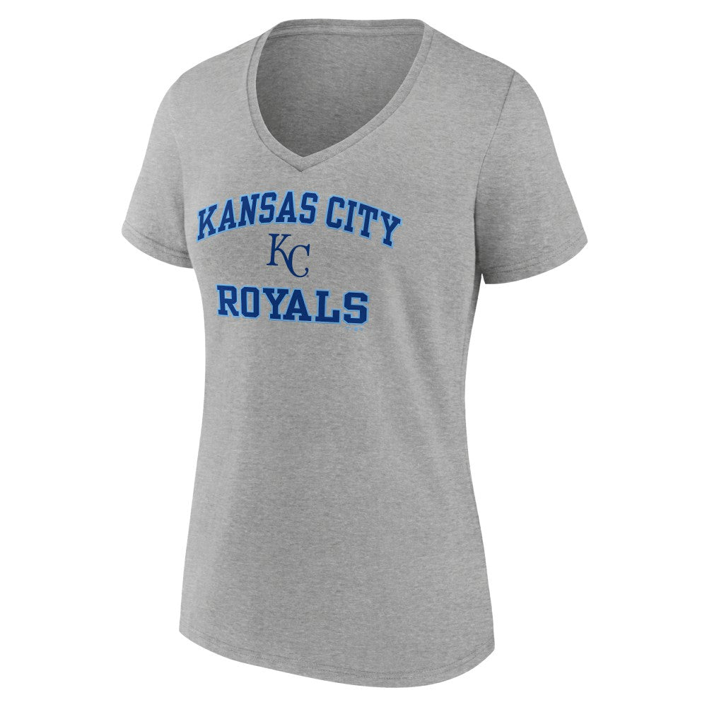 Kansas City Royals Women's Heart and Soul V-Neck T-Shirt for sale