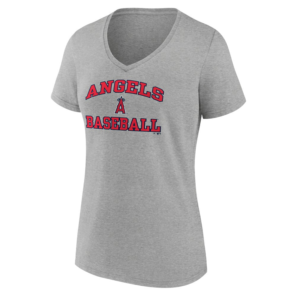 Los Angeles Angels Women's Heart and Soul V-Neck T-Shirt Discount