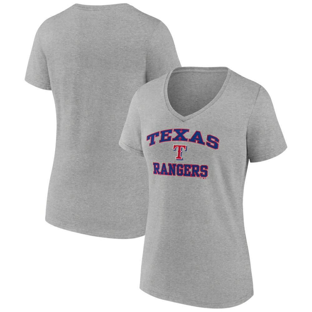 Texas Rangers Women's Heart and Soul V-Neck T-Shirt Discount