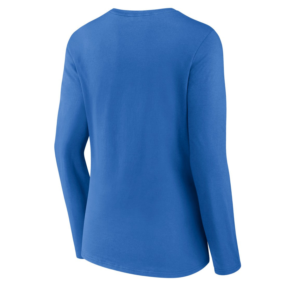 Detroit Lions Women's Logo Team Lockup Long Sleeve V-Neck T-Shirt - Blue - NFL