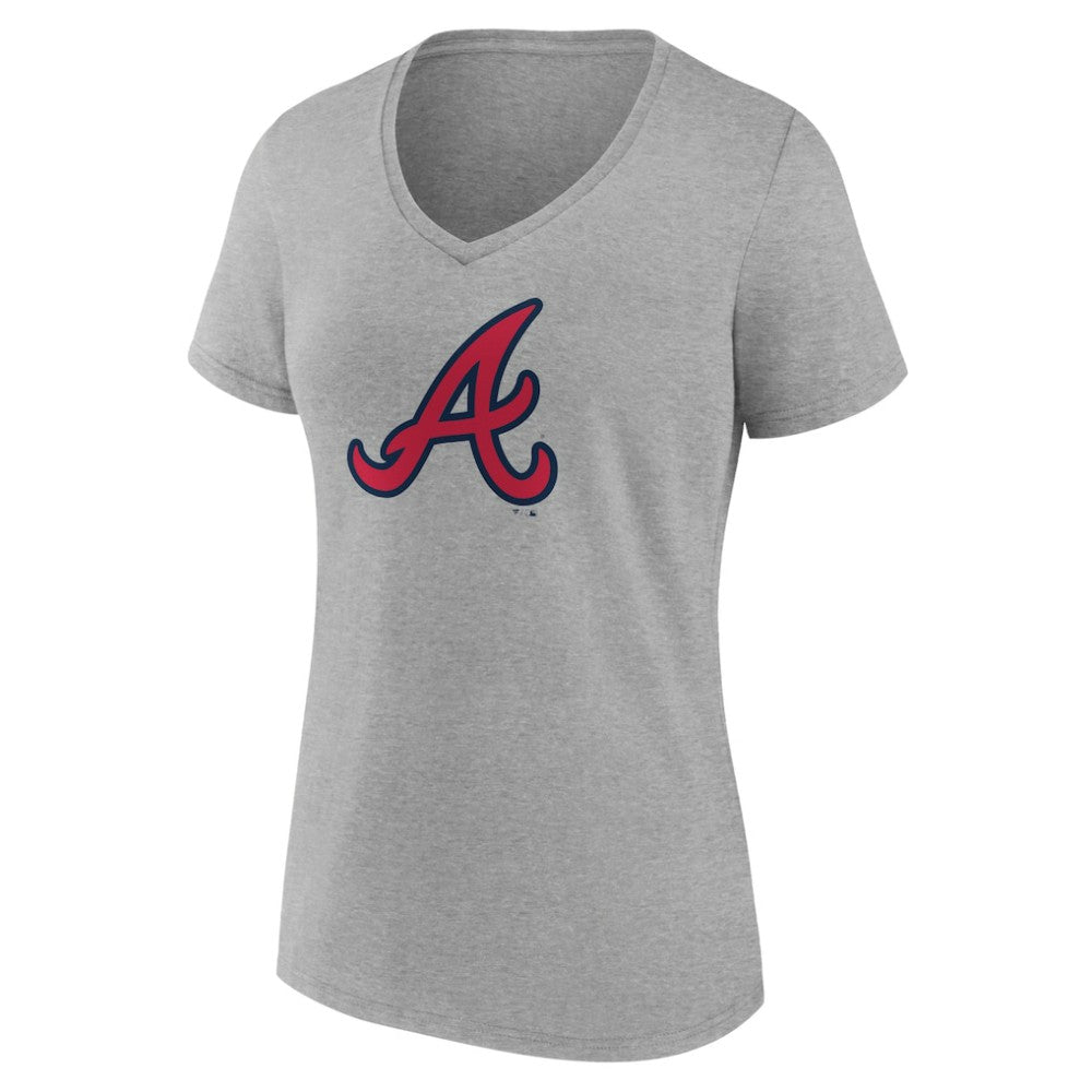 Atlanta Braves Women's Official Logo V-Neck T-Shirt Discount