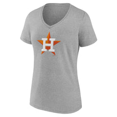 Houston Astros Women's Official Logo V-Neck T-Shirt Discount