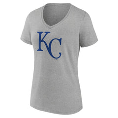 Kansas City Royals Women's Official Logo V-Neck T-Shirt Sale