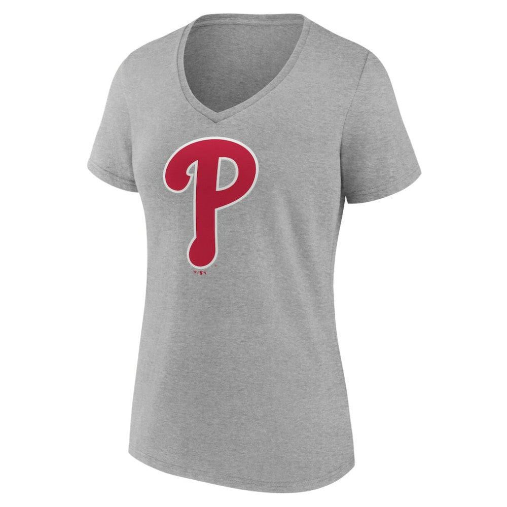 Philadelphia Phillies Women's Official Logo V-Neck T-Shirt Near Me