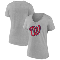 Washington Nationals Women's Official Logo V-Neck T-Shirt Near Me