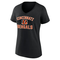 Cincinnati Bengals Women's Victory Arch Team V-Neck T-Shirt - Black - NFL