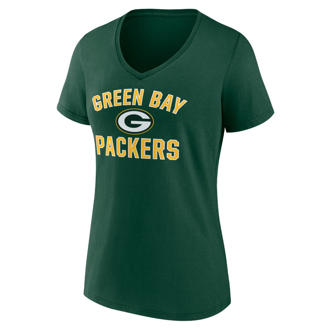 Green Bay Packers Women's Victory Arch Team V-Neck T-Shirt - Green - NFL