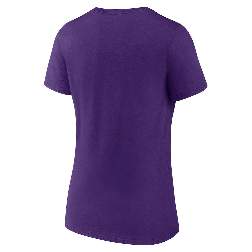 Minnesota Vikings Women's Victory Arch Team V-Neck T-Shirt - Purple - NFL