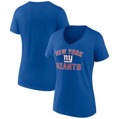 New York Giants Women's Victory Arch Team V-Neck T-Shirt - Royal - NFL