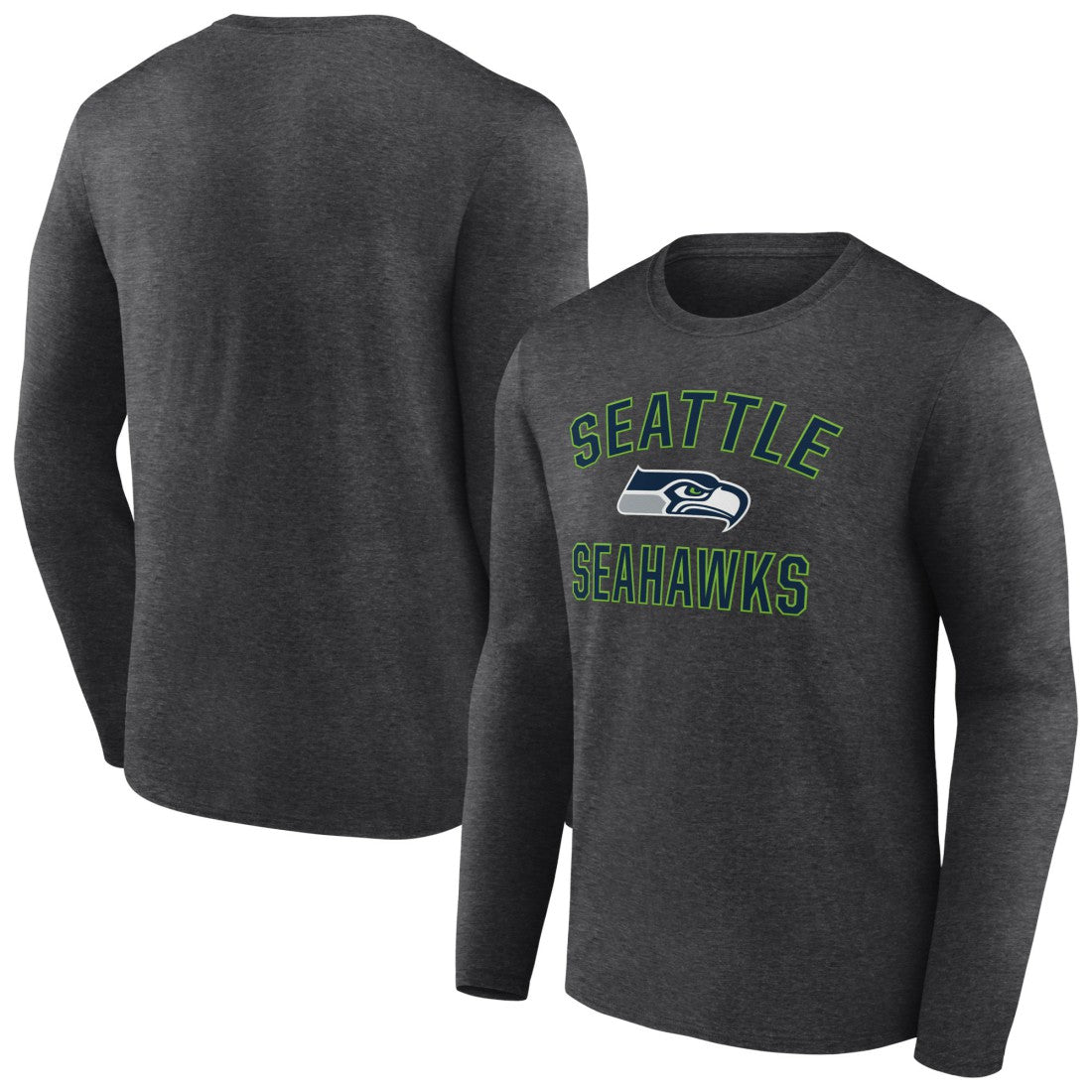 Seattle Seahawks Victory Arch Long Sleeve T-Shirt - Charcoal - NFL