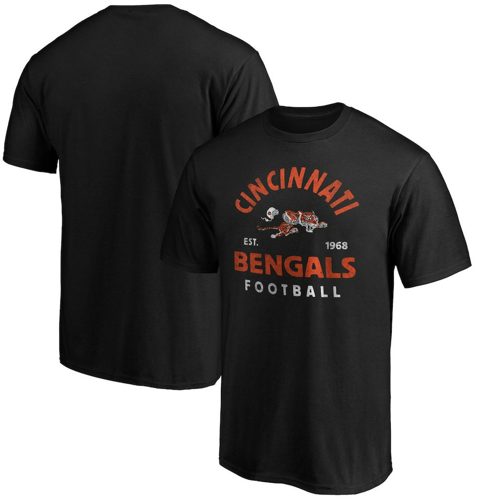 Cincinnati Bengals Vintage Arch T-Shirt - Black - NFL