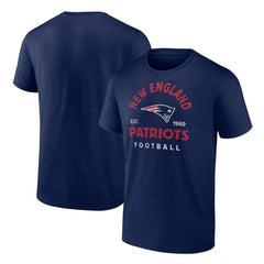 New England Patriots Vintage Arch T-Shirt - Navy - NFL