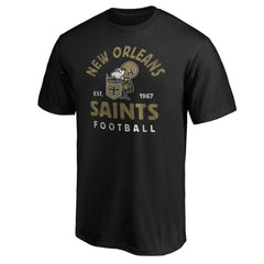 New Orleans Saints Vintage Arch T-Shirt - Black - NFL