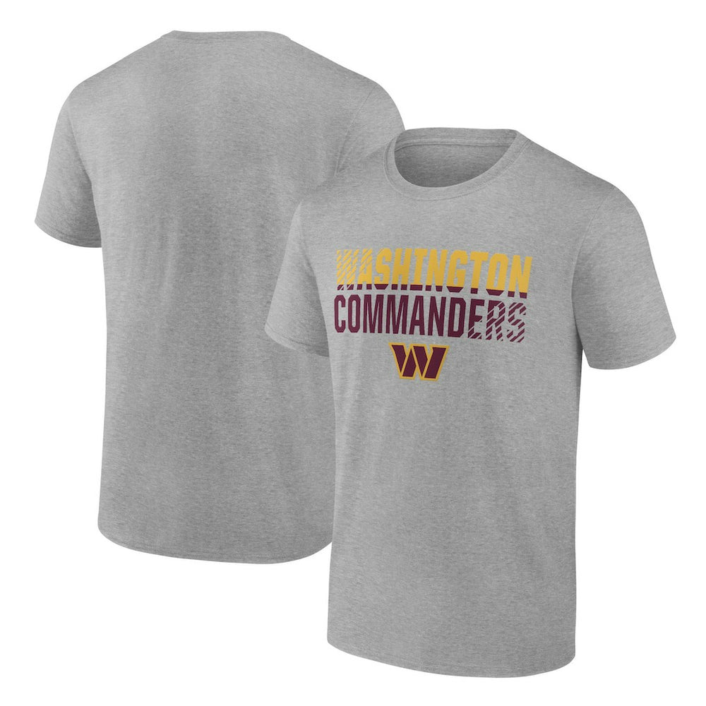 Washington Commanders Team Fade Out T-Shirt - Heather Gray - NFL