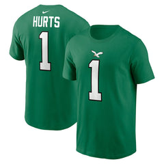 Jalen Hurts Philadelphia Eagles Alternate Player Name & Number T-Shirt - Kelly Green - Nike
