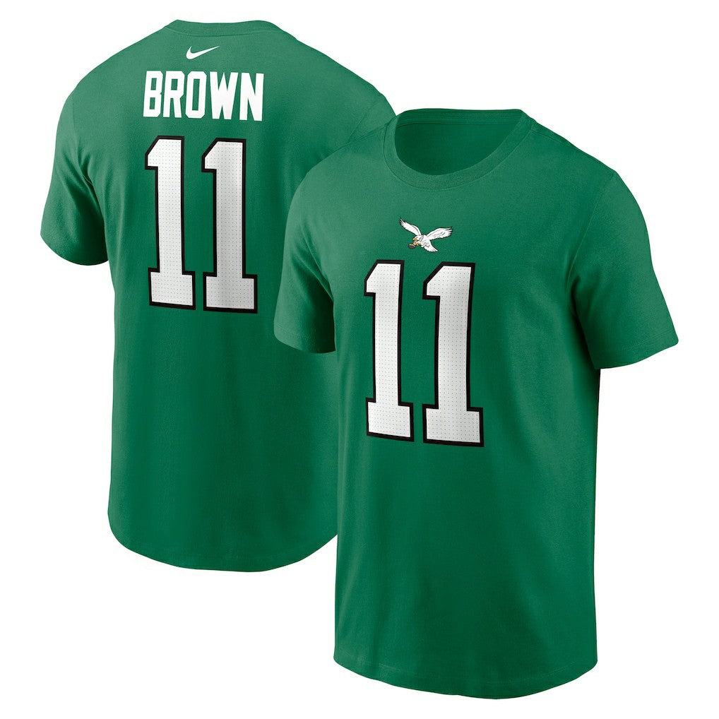 A.J. Brown Philadelphia Eagles Alternate Player Name & Number T-Shirt - Kelly Green - Nike