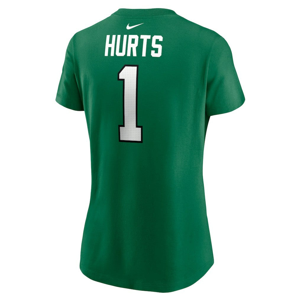 Jalen Hurts Philadelphia Eagles Women's Player Name & Number T-Shirt - Kelly Green - Nike