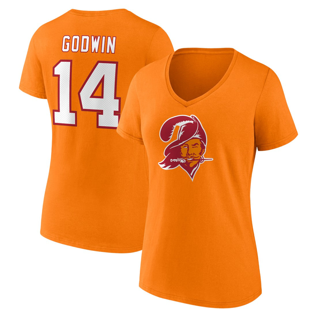 Chris Godwin Tampa Bay Buccaneers Women's Throwback Player Icon Name & Number T-Shirt - Orange - Fanatics