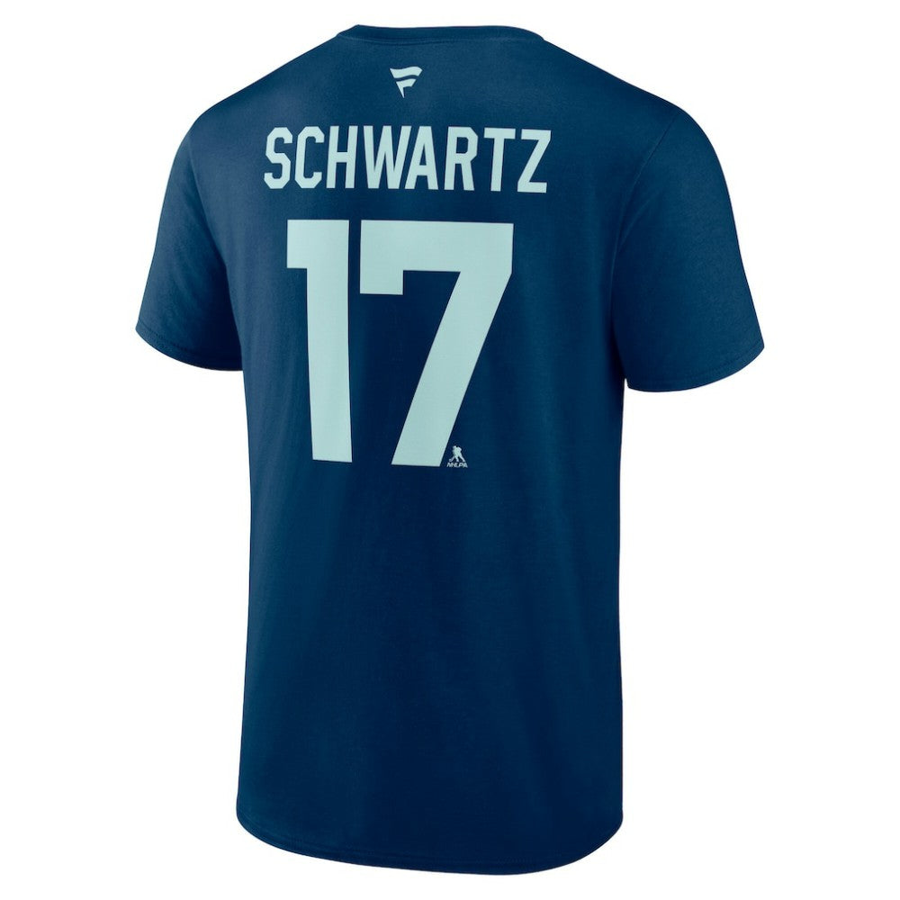 Jaden Schwartz Seattle Kraken Fanatics Special Edition 2.0 Name & Number T-Shirt - Deep Sea Blue | Fanatics Lifestyle