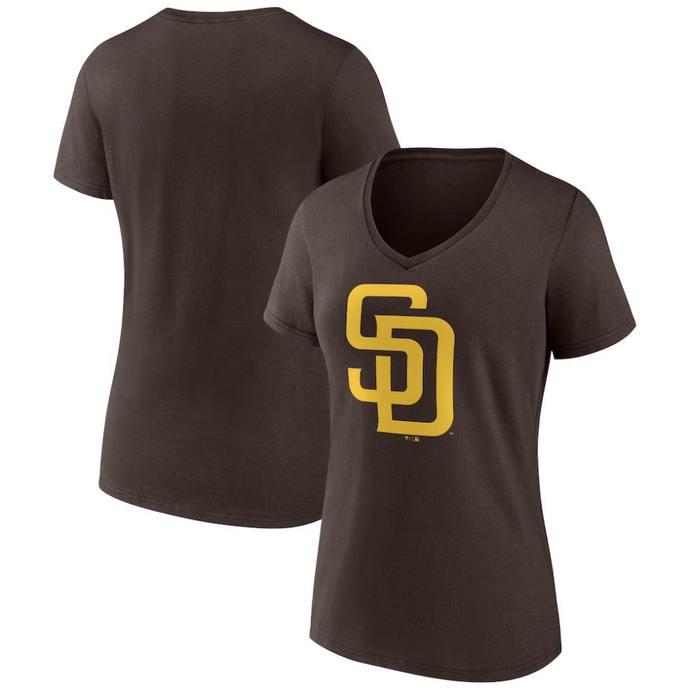 San Diego Padres Women's Official Logo V-Neck T-Shirt Near Me