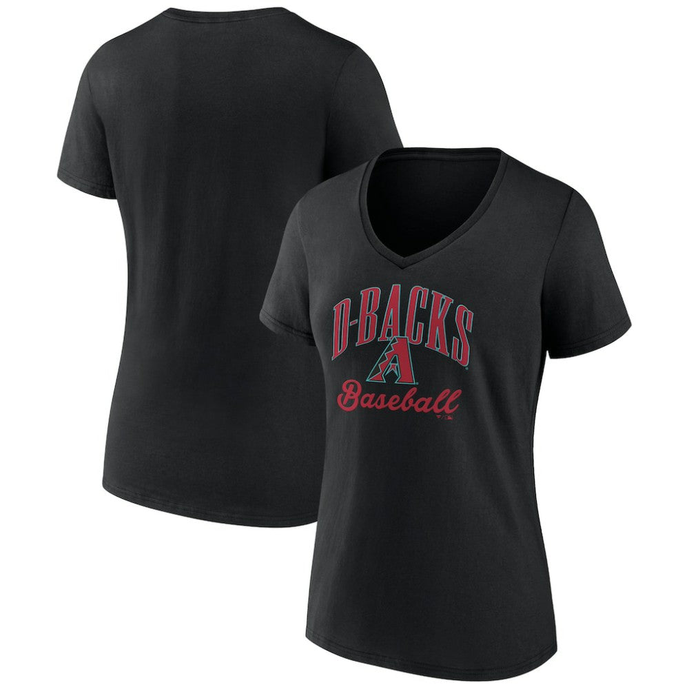 Arizona Diamondbacks Women's Victory Script Team V-Neck T-Shirt Outlet