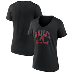 Arizona Diamondbacks Women's Victory Script Team V-Neck T-Shirt Outlet