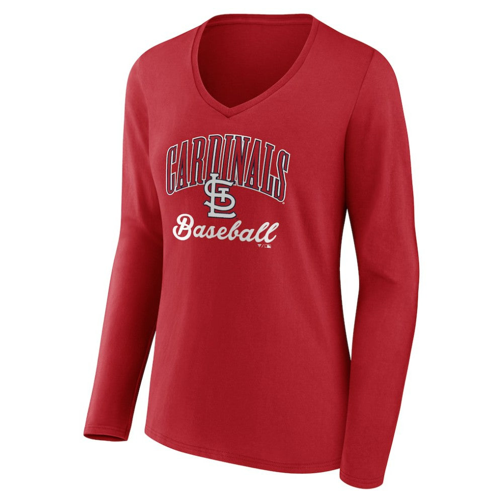 St. Louis Cardinals Women's Victory Script Long Sleeve V-Neck T-Shirt Near Me