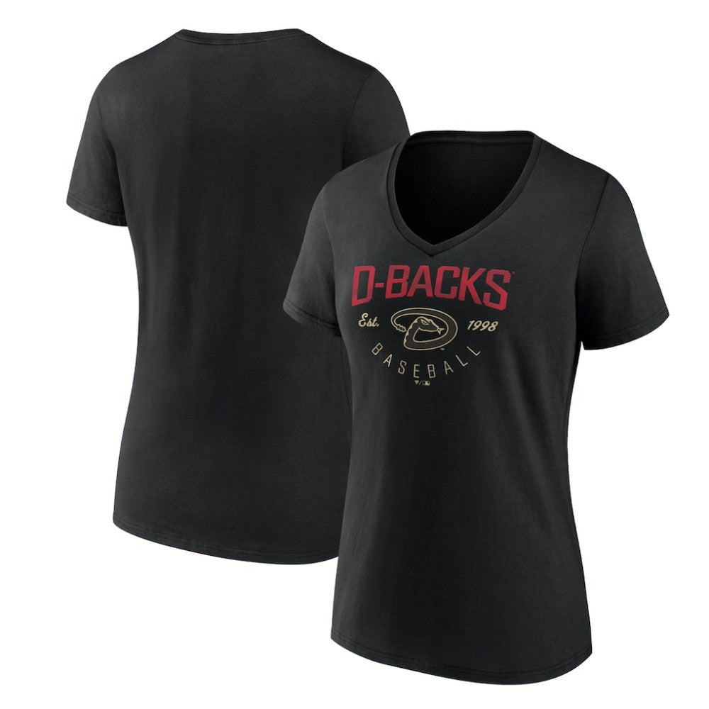 Arizona Diamondbacks Women's Live For It Team V-Neck T-Shirt Sale