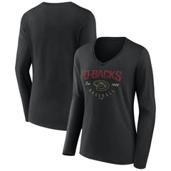 Arizona Diamondbacks Women's Live For It Long Sleeve Long Sleeve V-Neck T-Shirt Discount