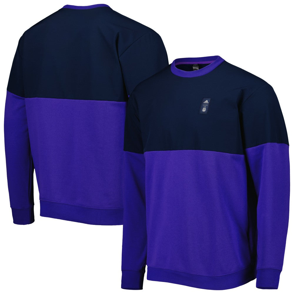 Adidas - Argentina National Team Graphic Pullover Sweatshirt - Navy/Purple