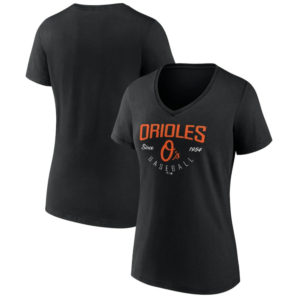Baltimore Orioles Women's Live For It Team V-Neck T-Shirt for sale