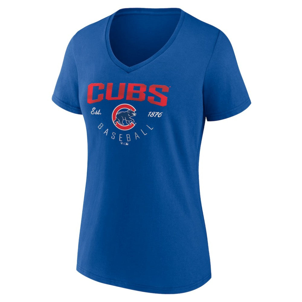 Chicago Cubs Women's Live For It Team V-Neck T-Shirt Online