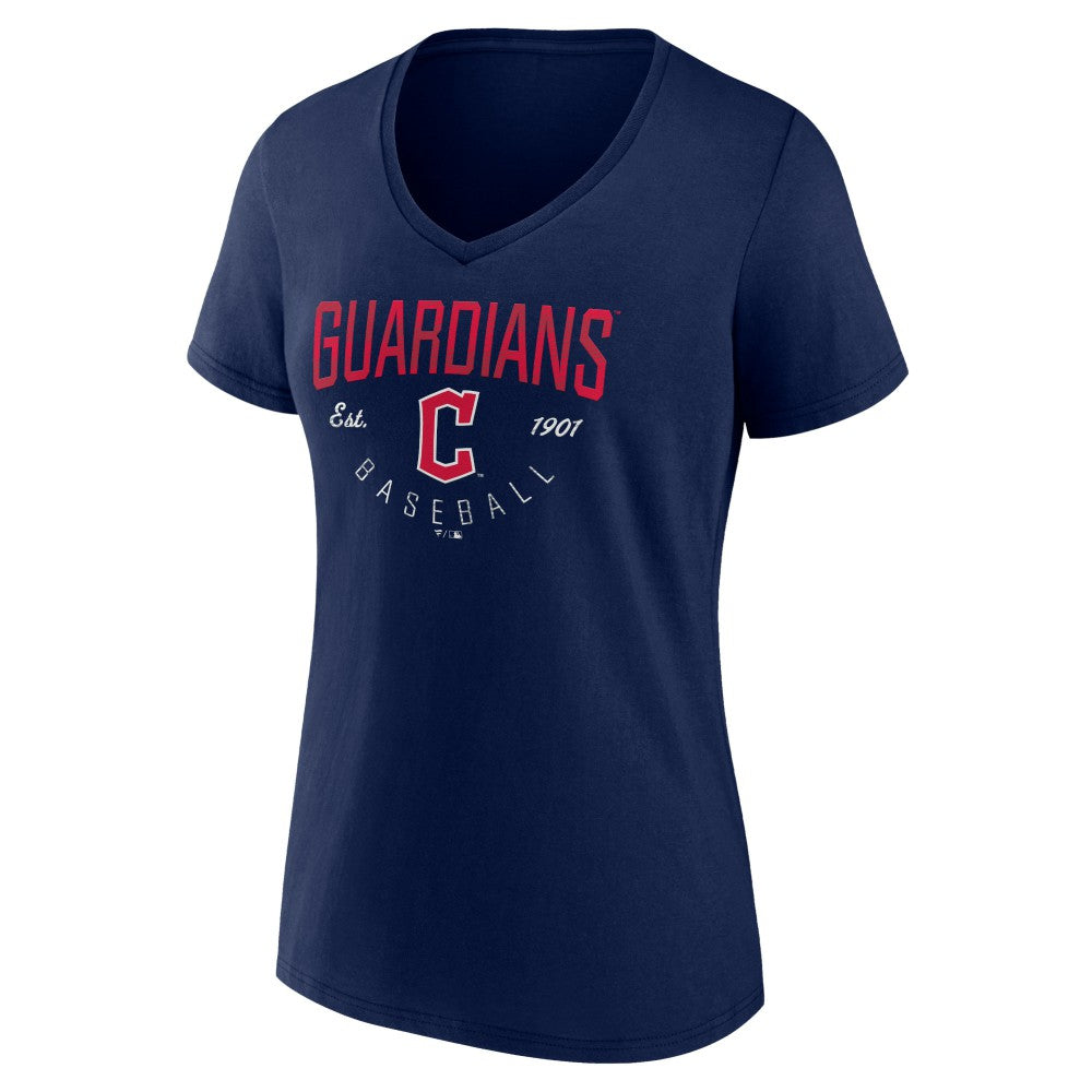 Cleveland Guardians Women's Live For It Team V-Neck T-Shirt Outlet