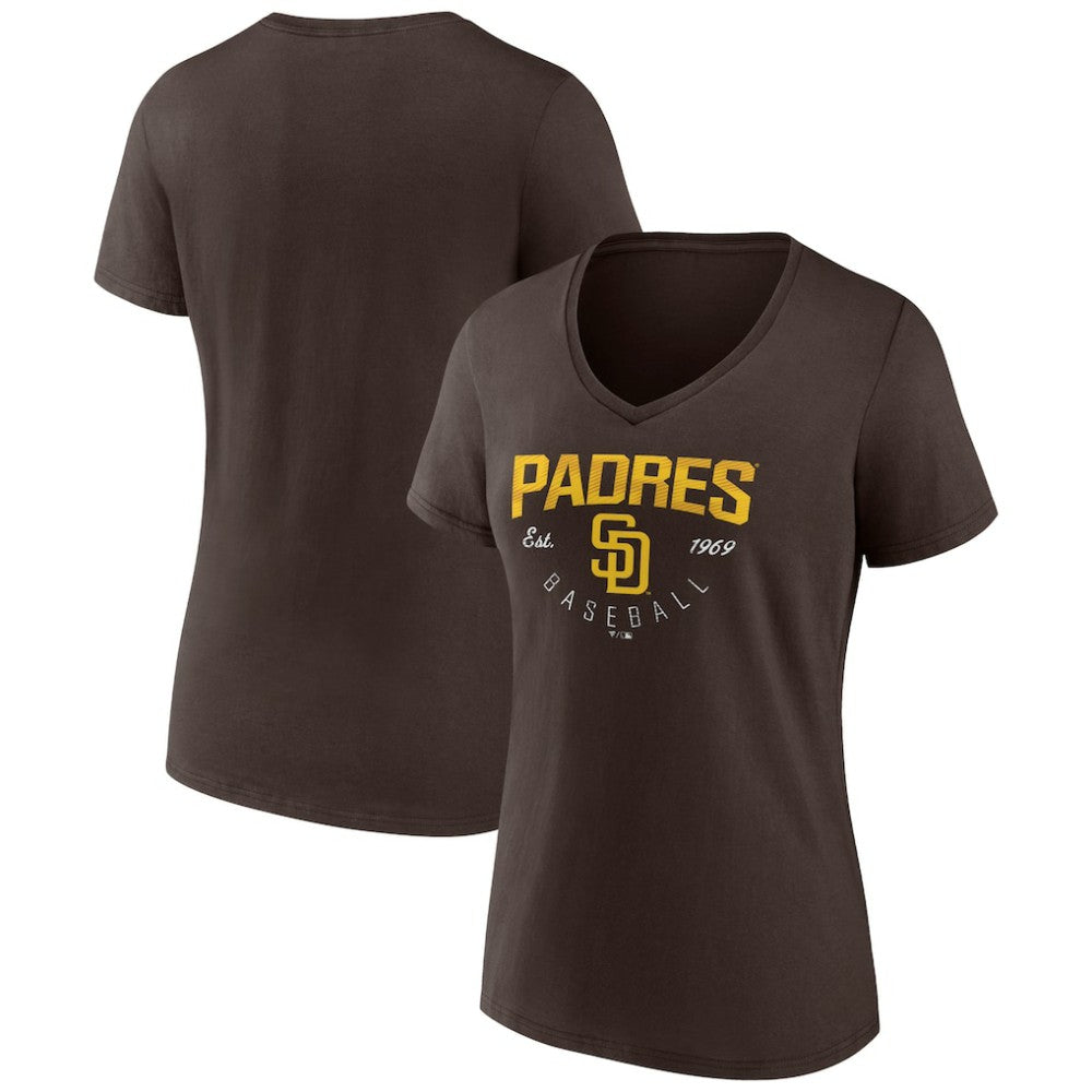 San Diego Padres Women's Live For It Team V-Neck T-Shirt for sale