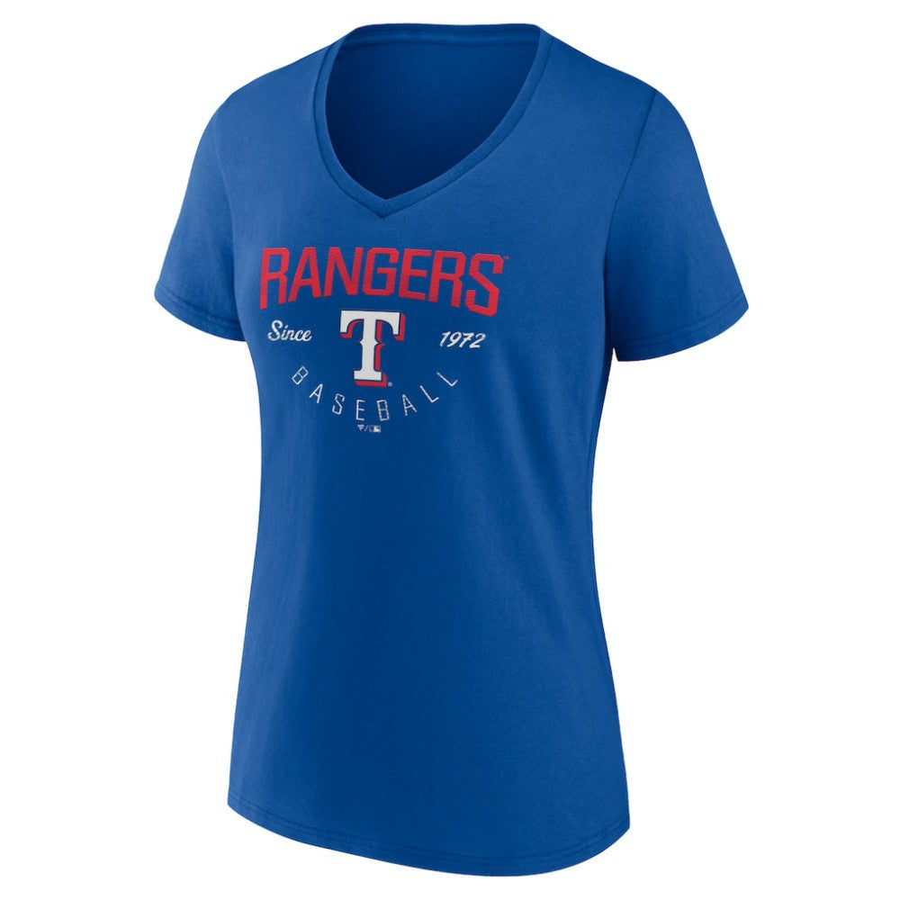 Texas Rangers Women's Live For It Team V-Neck T-Shirt for sale