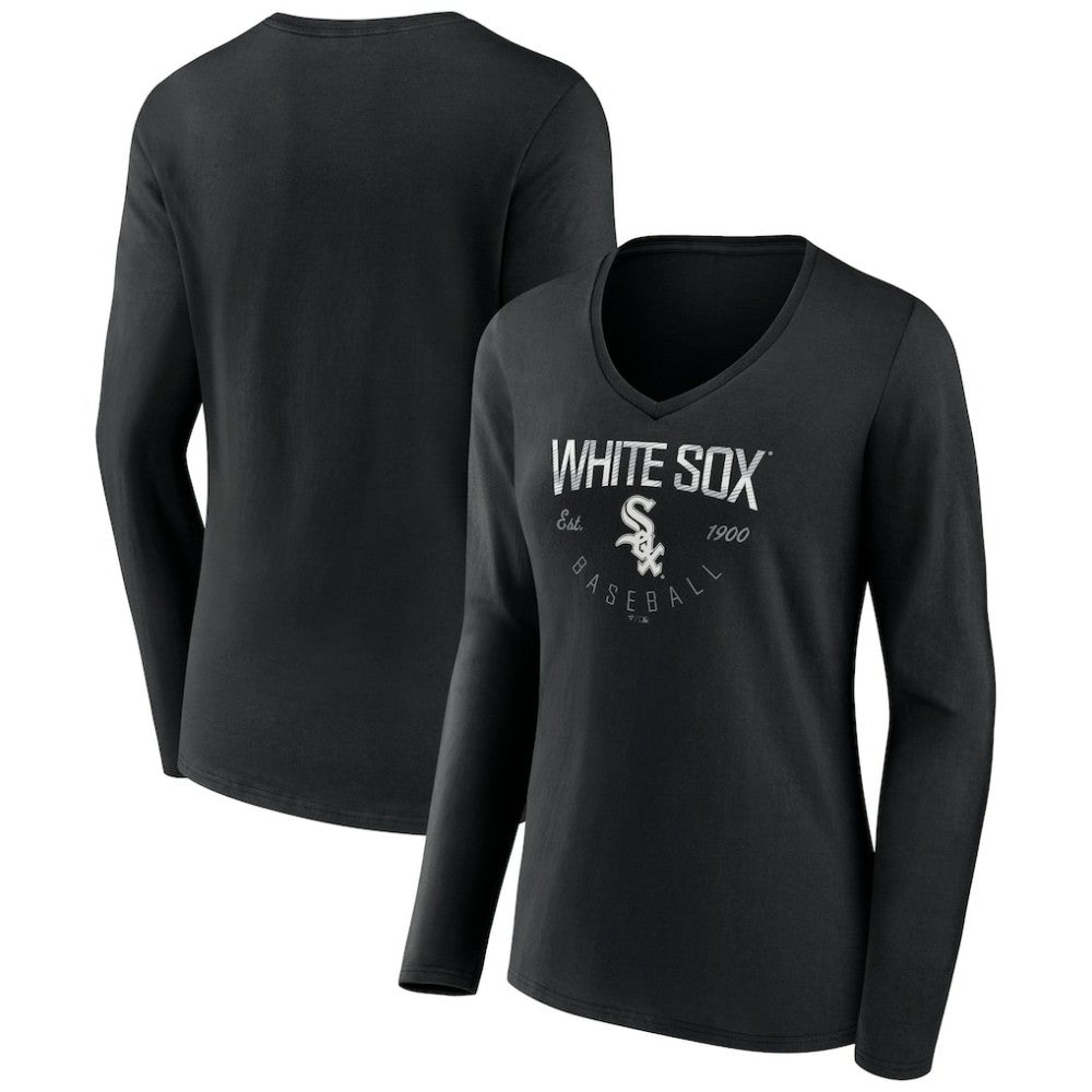 Chicago White Sox Women's Live For It Long Sleeve Long Sleeve V-Neck T-Shirt Online