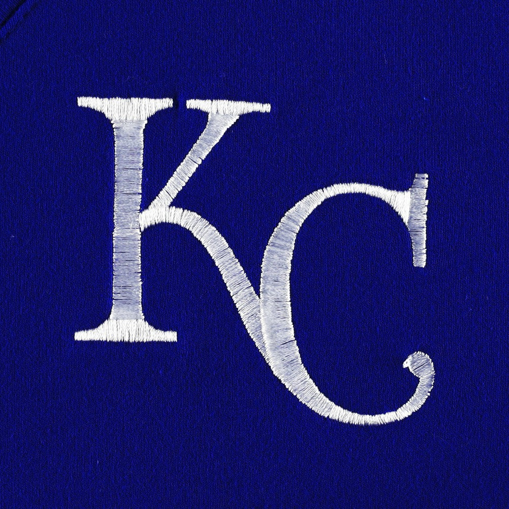 Kansas City Royals DKNY Sport Women's Lily V-Neck Pullover Sweatshirt Outlet