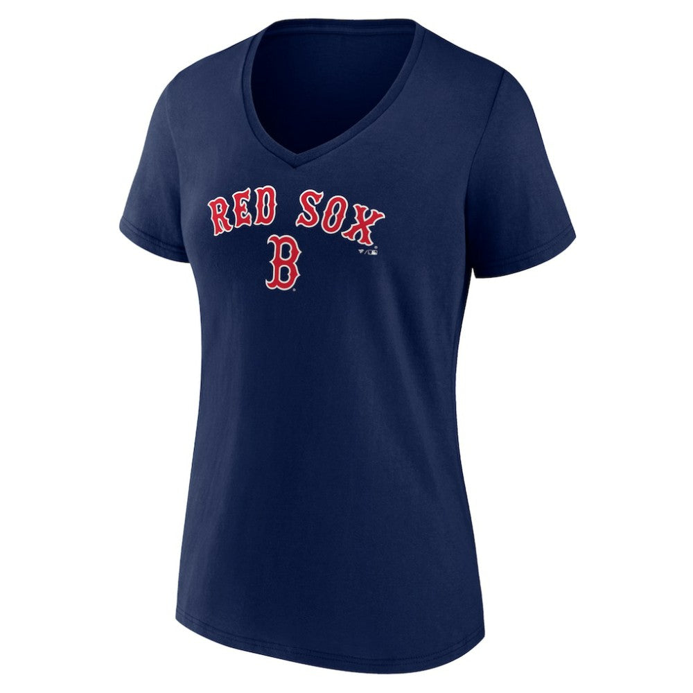 Boston Red Sox Women's Lockup V-Neck T-Shirt Sale