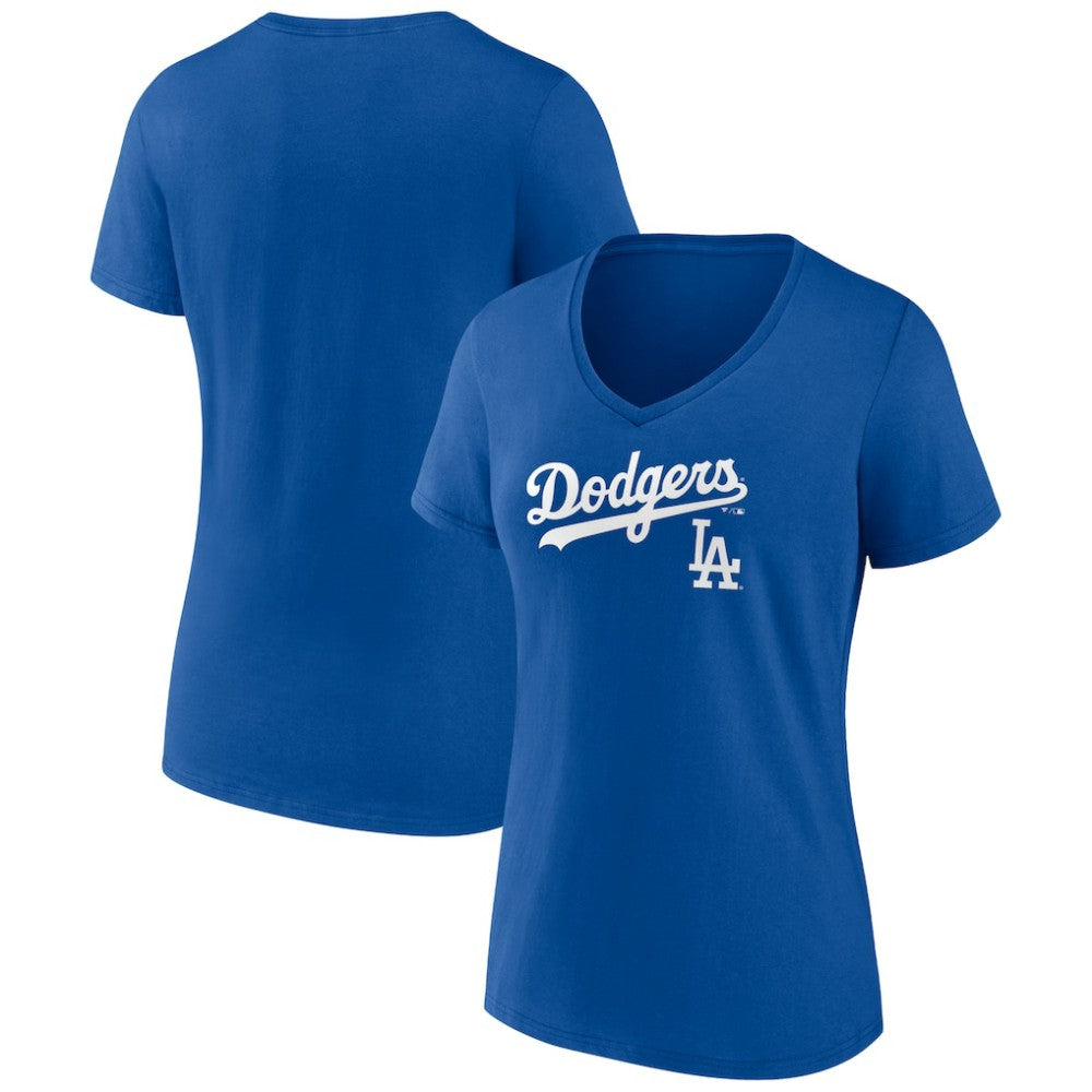 Los Angeles Dodgers Women's Lockup V-Neck T-Shirt Near Me
