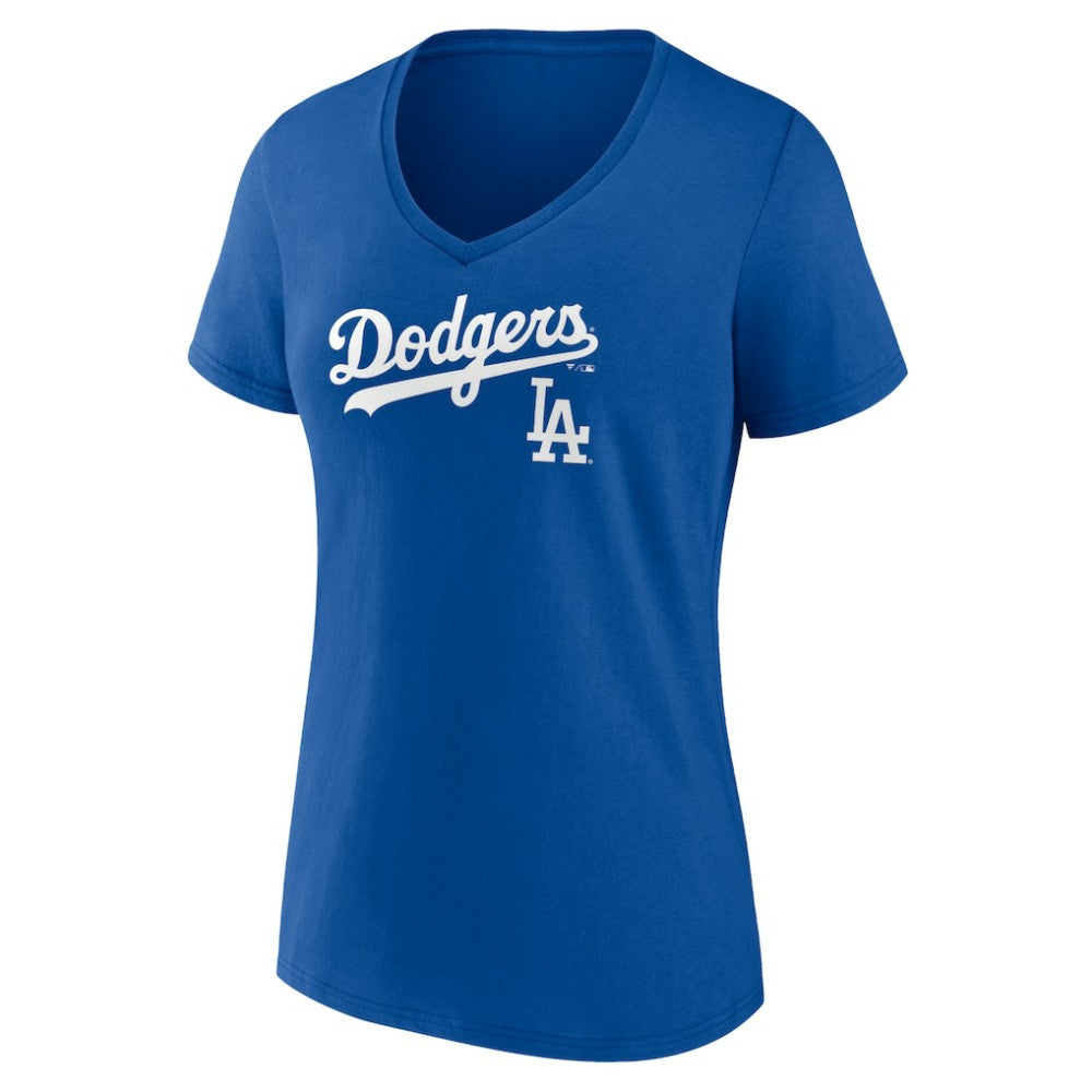 Los Angeles Dodgers Women's Lockup V-Neck T-Shirt Near Me