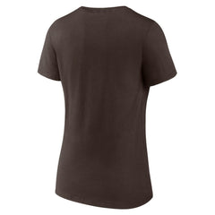 San Diego Padres Women's Lockup V-Neck T-Shirt Discount