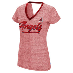 Los Angeles Angels Touch Women's Halftime Back Wrap Top V-Neck T-Shirt Online