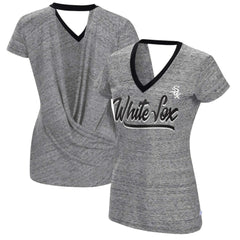 Chicago White Sox Touch Women's Halftime Back Wrap Top V-Neck T-Shirt Discount