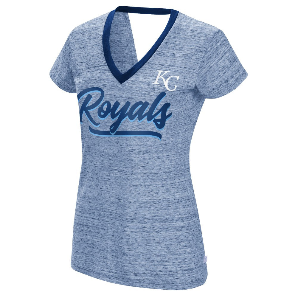 Kansas City Royals Touch Women's Halftime Back Wrap Top V-Neck T-Shirt Near Me
